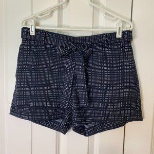 Banana Republic Navy/White Polka Dot Shorts Size 6